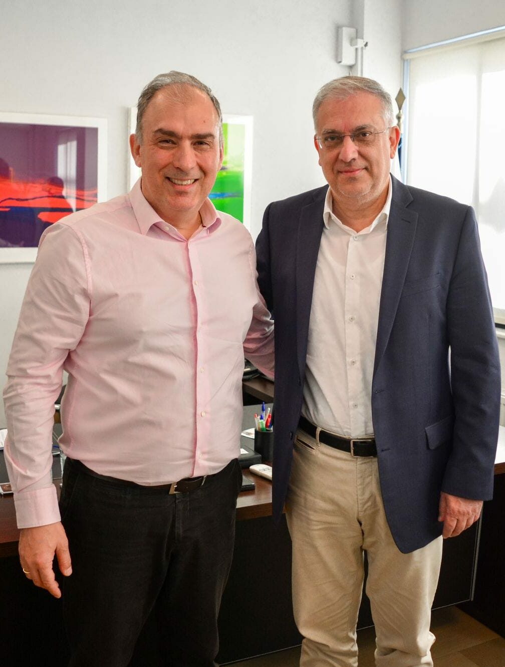 Τάκης Θεοδωρικάκος με τον Δήμαρχο Δάφνης- Υμηττού